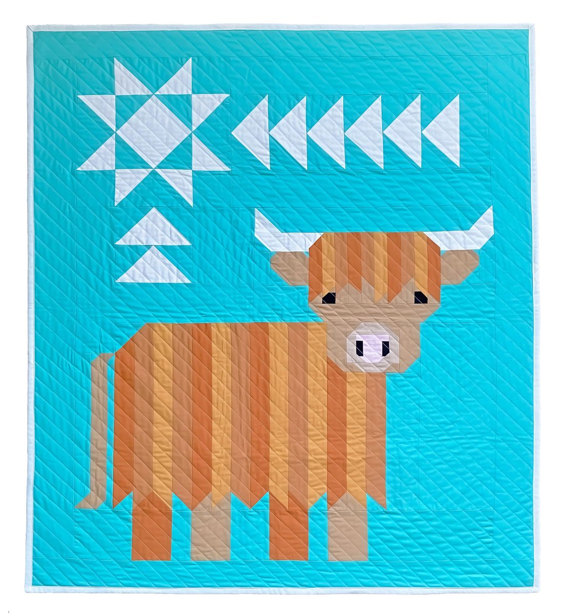 Cattle Call A Highland Coo Quilt Pattern Digital Download